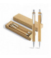 Комплект бамбуков химикал и механичен молив - 10230