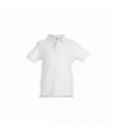 Бяла детска поло тениска THC ADAM KIDS WH - 1082