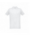 Бяла мъжка поло тениска THC BERLIN WH - 1085