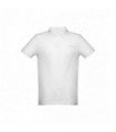 Бяла мъжка поло тениска - 10114
