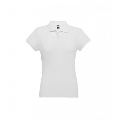 Бяла дамска поло тениска THC EVE WH - 1052