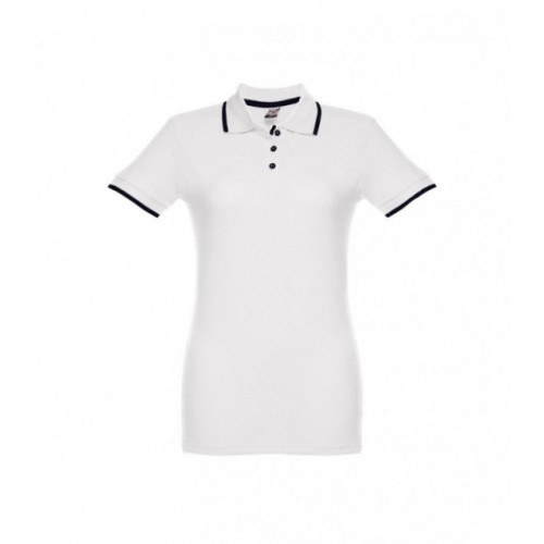 Бяла дамска поло тениска THC ROME WOMEN WH - 1056
